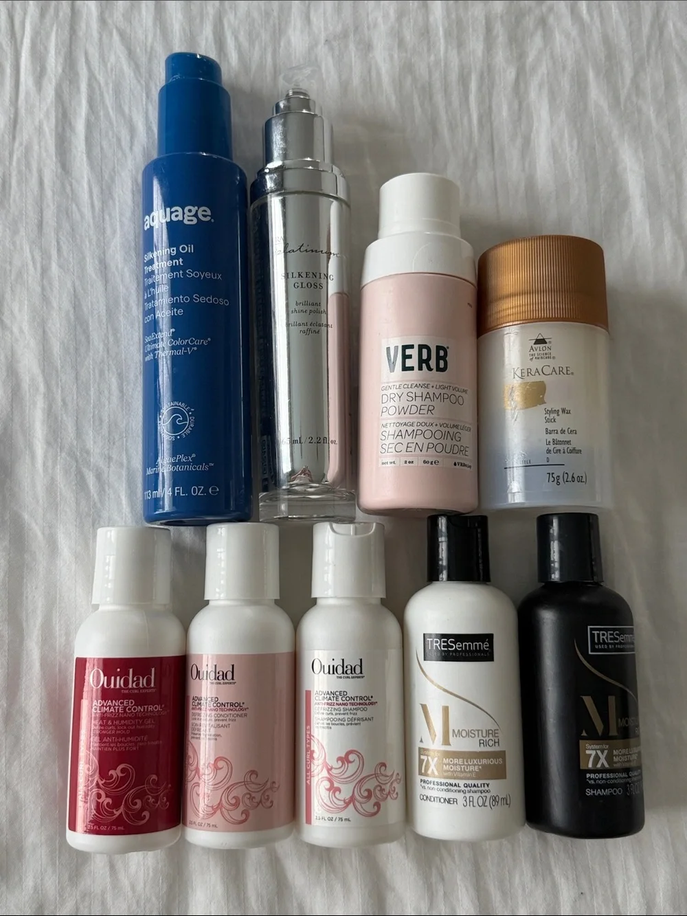 Ouidad Shampoo & Conditioner Verb Dry Shampoo Kenra Silkening Gloss Bundle Lot